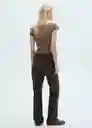 Camiseta Curlita Topo Talla M Mujer Mango