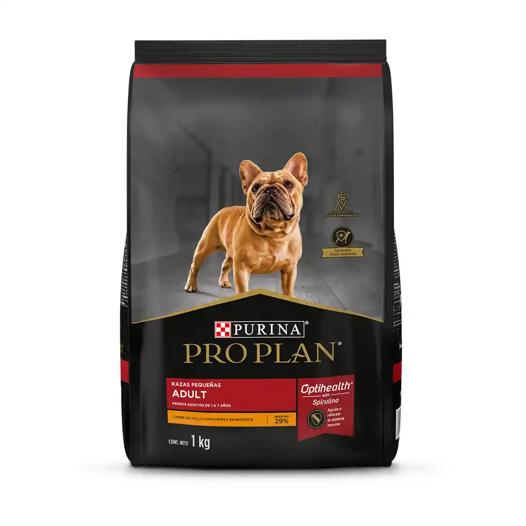 Comida para Perros adultos razas pequeñas Purina Pro Plan x 1 kg