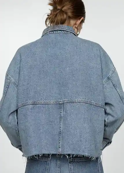 Sobrecamisa Venetia Tejano Medio Talla M Mujer Mango