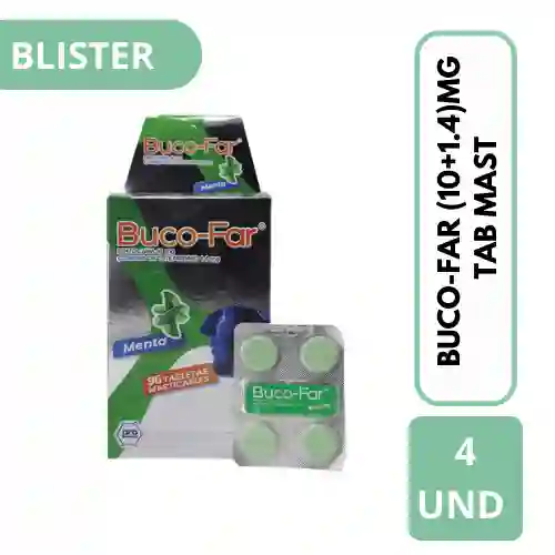 Bucofar Benzocaína (10 mg/1.4 mg)