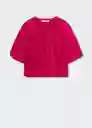 Blusa Tapu-W Fucsia Talla M Mujer Mango