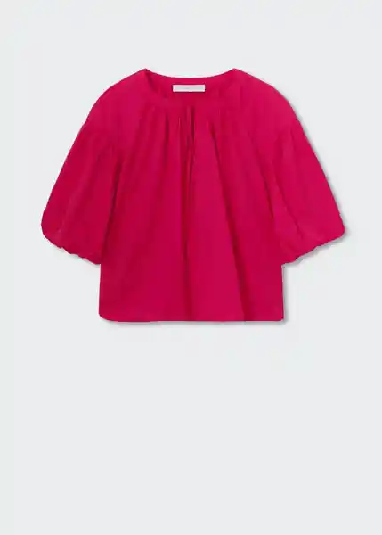 Blusa Tapu-W Fucsia Talla M Mujer Mango