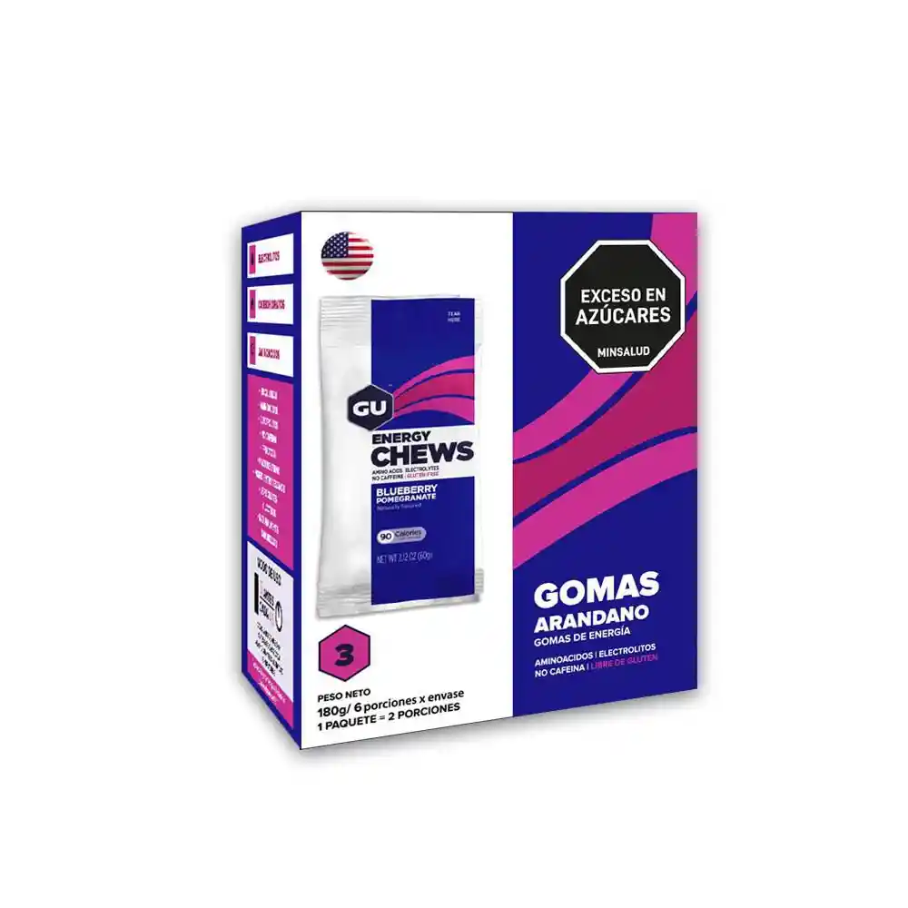 Gomas Gu Sabor: Arándano (180 Gr)