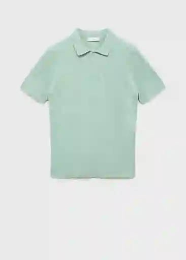Camiseta Polo Andrew Turquesa Talla M Hombre Mango