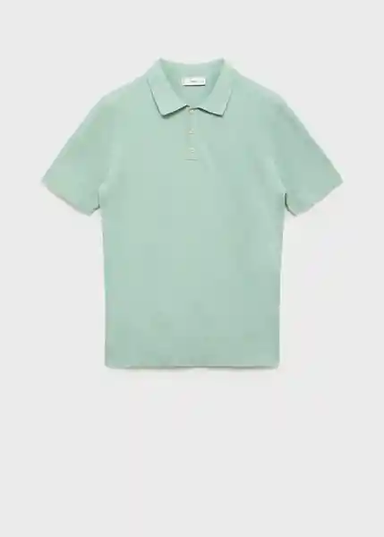 Camiseta Polo Andrew Turquesa Talla M Hombre Mango