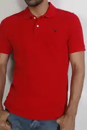 Camiseta Polo Rojo Talla XXL