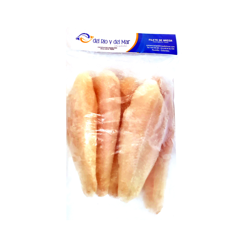 Del Rio y del Mar Filete Blanco de Pescado Filete de Basa 1000 g