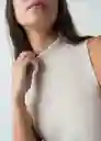 Vestido Mujer Crudo Ballueca Claro Talla M 572G070 Naf Naf
