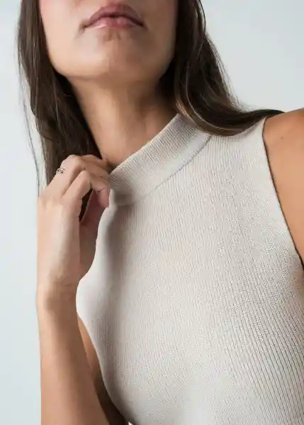 Vestido Mujer Crudo Ballueca Claro Talla M 572G070 Naf Naf
