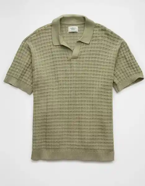 Suéter Tejido Hombre Verde Talla LARGE 1948347 American Eagle