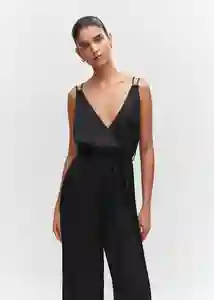 Enterizo Mono Black Negro Talla M Mujer Mango