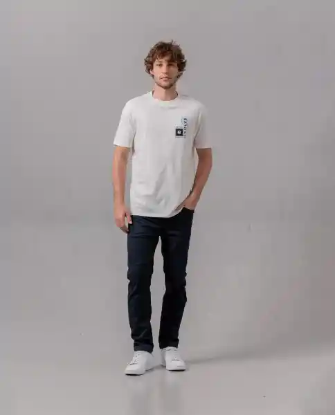 Camiseta Hombre Blanco XL 109F111_BLA114800 Rifle
