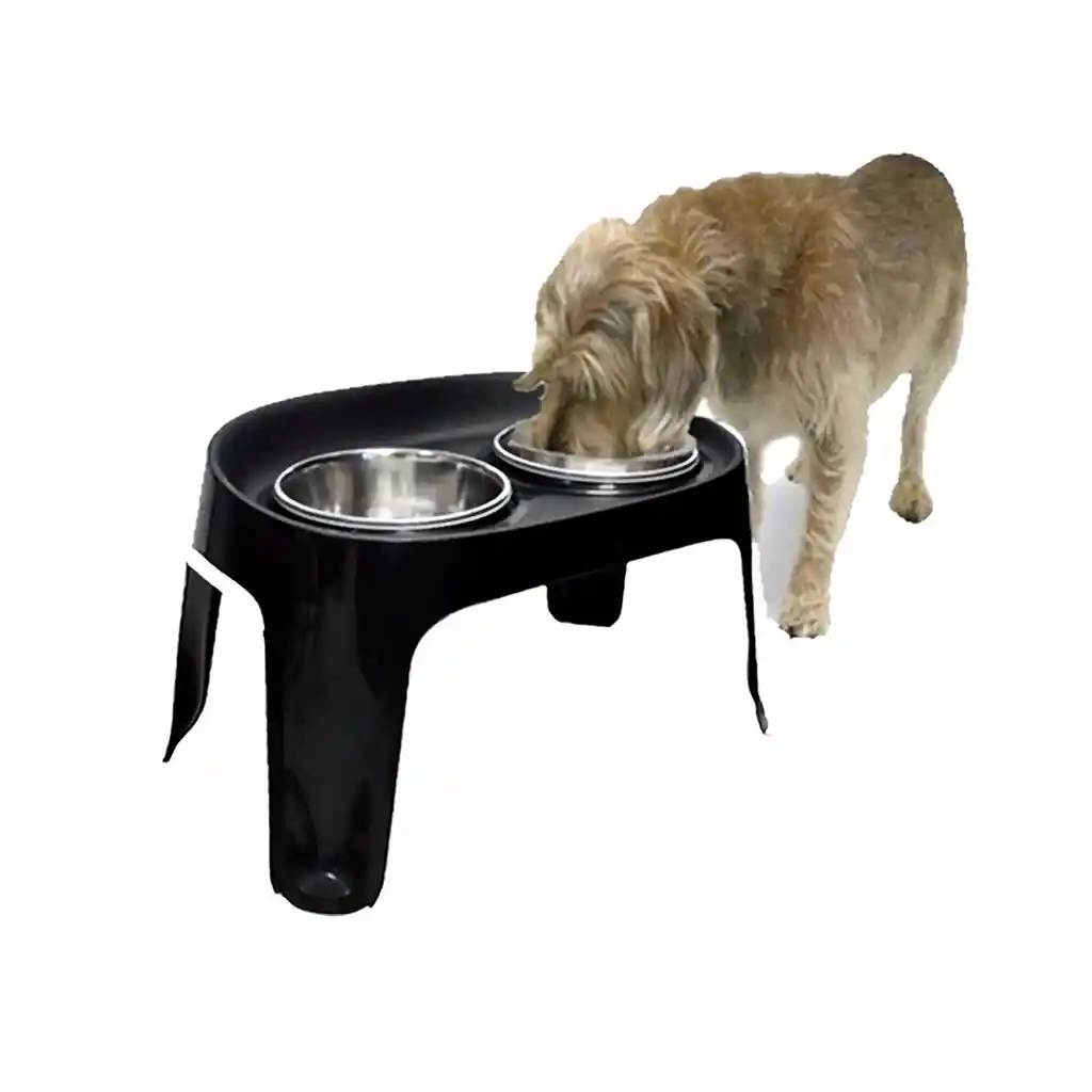 Moderna Comedero para Perro con Soporte Doble Skybar