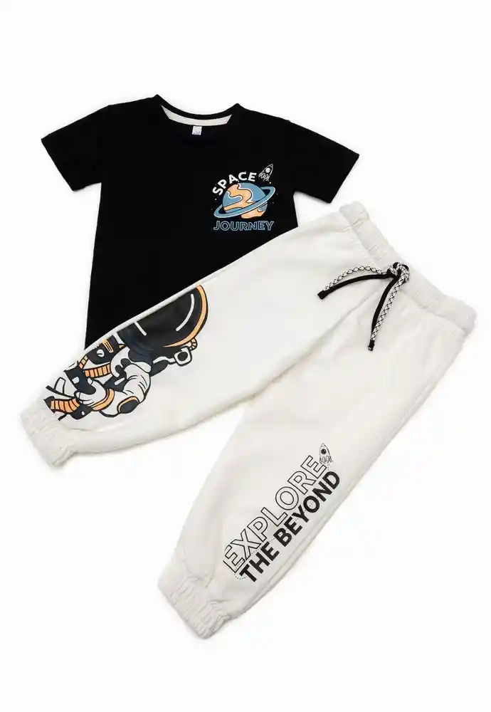 Conjunto Largo 9/12meses-blanco