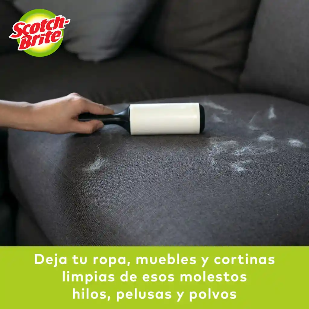 Scotch Brite Rodillo Adhesivo Quita Pelusas de Mascotas