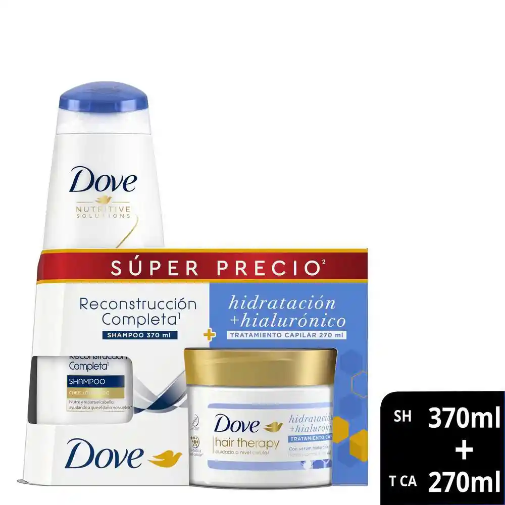 Shampoo Dove Mix Sh Recon Comp + Tra Hia (640 Ml)