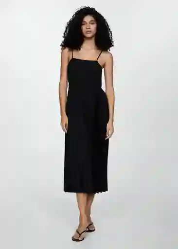 Vestido Fortuny7 Negro Talla S Mujer Mango