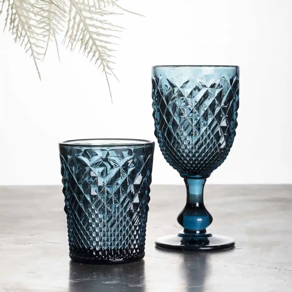 Set Vaso Alma Azul Ambiente Gourmet