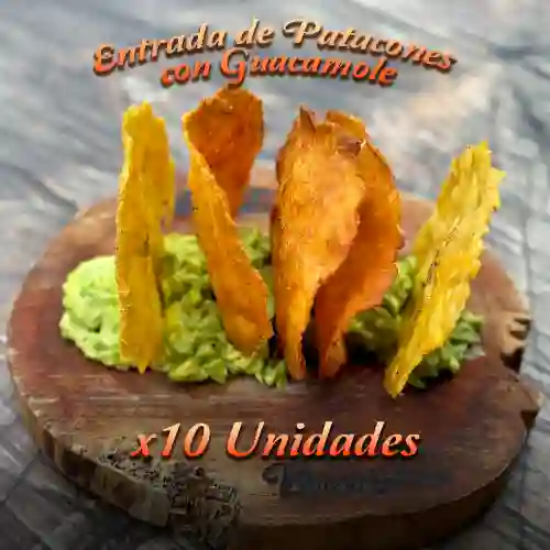 Patacones con Guacamole X 10