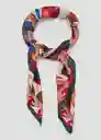 Pañuelo Sixties Azul Talla 99 Mujer Mango