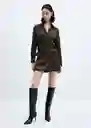 Vestido Kate Khaki Talla XS Mujer Mango