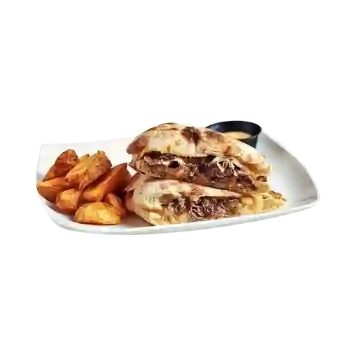 Sándwich Phillysteak con Papas