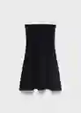 Vestido Copi Negro Talla M Mujer Mango