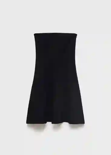 Vestido Copi Negro Talla M Mujer Mango