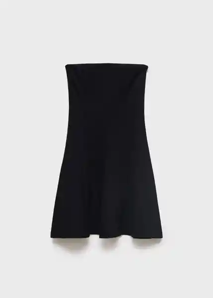 Vestido Copi Negro Talla M Mujer Mango