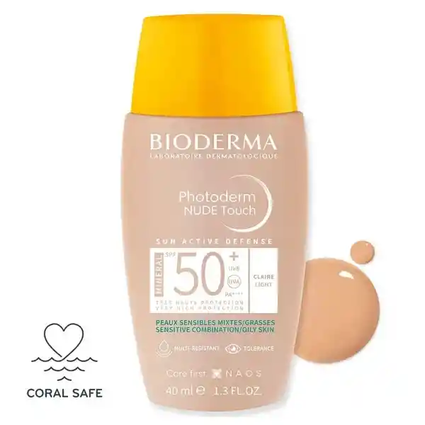 Photoderm Nude Touch Bioderma Fps 50+ Claire Light