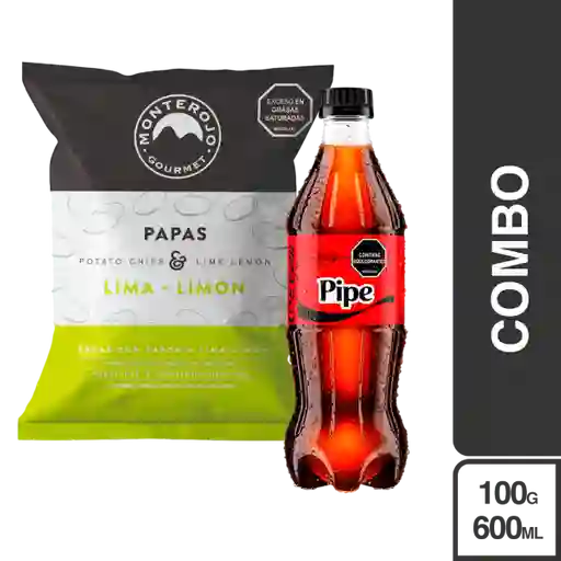 Combo Papas Lima Limón + Coca Cola Gaseosa Zero 600 mL
