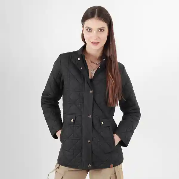 Chaqueta Cuello Alto Manga Larga Negro Talla M 725514