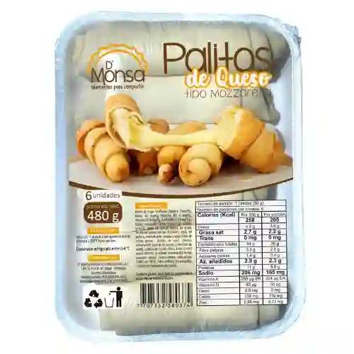 Palitos de Queso Mozzarella Grandes