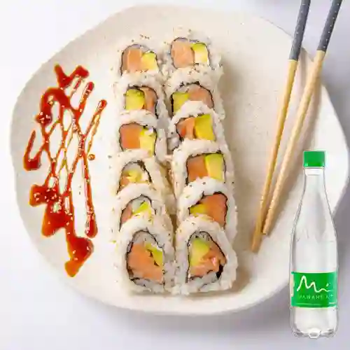 Combo Philadelphia X 6 Bocados +Agua Manantial C/Gas