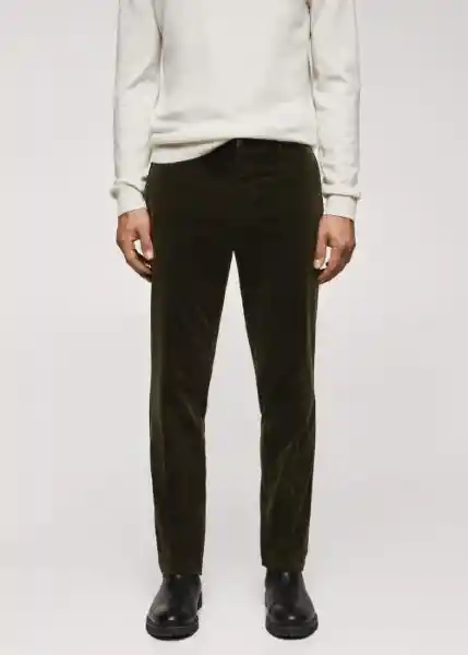 Pantalón Didier Khaki Talla 46 Hombre Mango