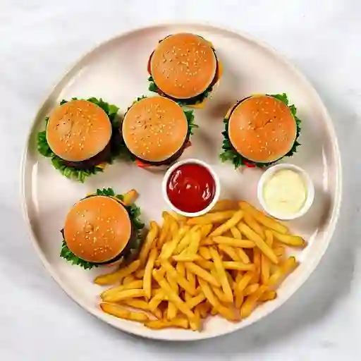 Plato hamburguesero