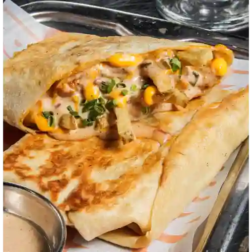 Animal Style Wrap + Papas