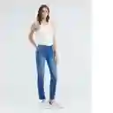 Jean High Rise Cosmo Medio Mujer Azul Talla 5 Chevignon