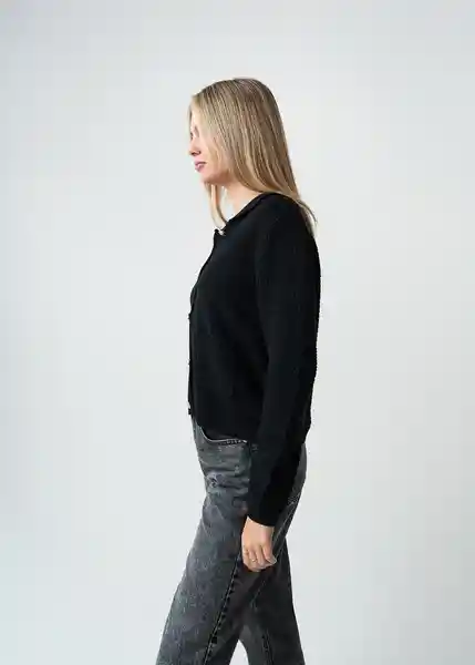 Saco Tejido Mujer Negro Puro M 583G027 Naf Naf