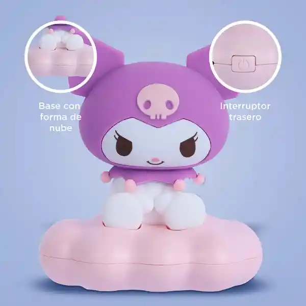 Lámpara de Noche en Forma de Nube Kuromi Serie Sanrio Miniso