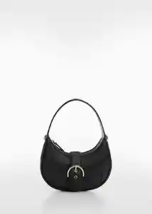 Bolso P Puffy Negro Mujer Mango