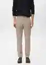 Pantalón Dublino Beige Talla 44 Hombre Mango