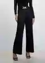 Pantalón Joya Negro Talla 44 Mujer Mango