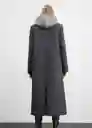 Abrigo Pildora Gris Talla XS Mujer Mango