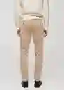 Pantalón Berdam Beige Talla 40 Hombre Mango