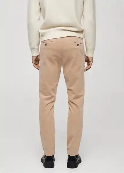 Pantalón Berdam Beige Talla 40 Hombre Mango