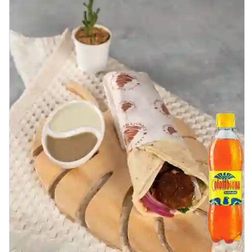 Combo Shawarma Veggie + Colombiana400 ml