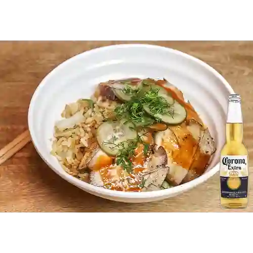 Combo Stir Fry de Panceta + Corona 350 ml