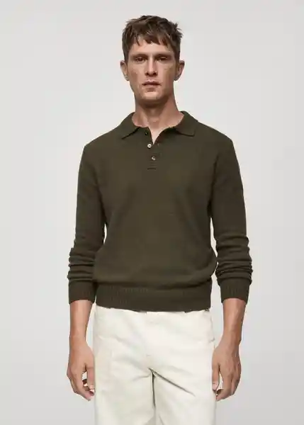 Jersey Lotuss Khaki Talla L Hombre Mango