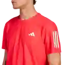 Adidas Camiseta Otr B Tee Correr Hombre Rojo Talla L
